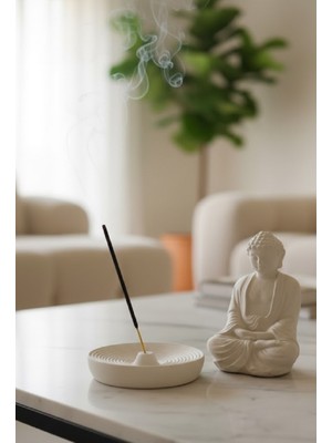 Safir Design Lüks Tütsü Hediyeli Dekoratif Buddha Tütsülük Seti