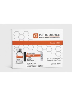 Peptide Sciences Igf-1 Lr3 – 1mg – Yüksek Saflıkta Araştırma Peptidi – 99% Purity Lyophilized Peptide
