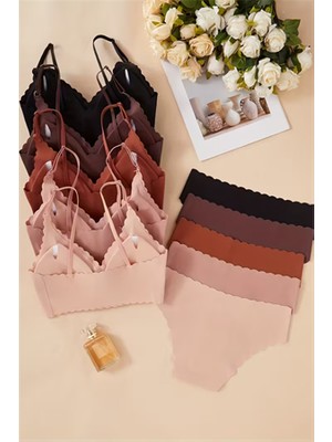 Trade Bazaar 1 Takım-Kadın Kayışsız Iç Giyim Seti – Rastgele Renk-Seksi, Rahat ve Destekli | Çıkarılabilir Pedli, Yüksek Kaliteli Kumaş | Konforlu Kesim & Şık Tasarım | Günlük ve Özel Kullanım Için Mükemmel Seçim