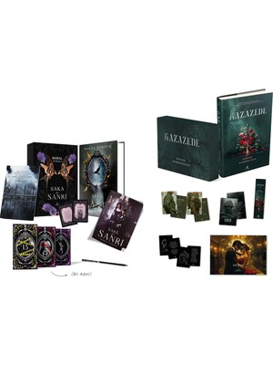 Ephesus Yayınları Saka ve Sanrı Tek Kitaplık Hediyeli Kutu ve Kazazede 2 Kutulu Set Ciltli