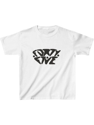 Glam Love Çocuk Baskılı T-Shirt - Beyaz