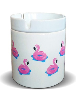 Pembe Flamingolar Porselen Küllük