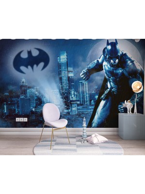 Grown Batman Süper Kahraman Dc Çocuk Odası Duvar Kağıdı