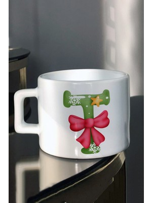 En Iyi Yıl Yılbaşı Yeni Yıl ve Noel Hediyesi Yeşil Harfler Baskılı Çay Kahve Fincanı