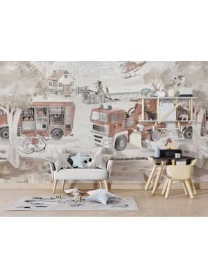 Grown Köpek Itfaye Ekibi Çocuk Odası Duvar Kağıdı