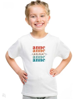 Unisex Çocuk Baskılı T-Shirt - Beyaz