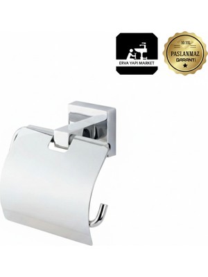 Premium Pirinç Sedef Geniş Kapaklı Kağıtlık