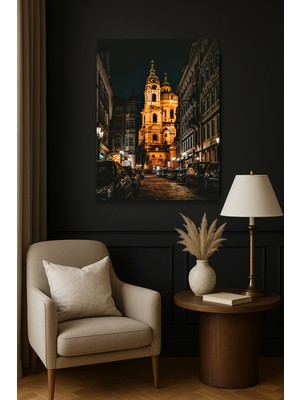 Artease Prag ve Ortaçağ Mimarisi Kanvas Tablo