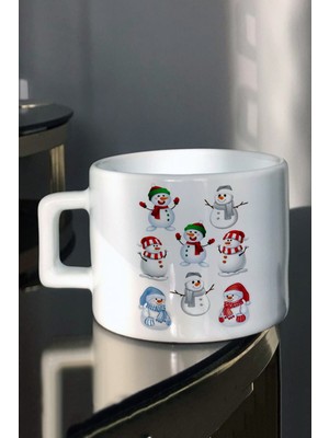 En Iyi Yıl Yılbaşı Yeni Yıl ve Noel Hediyesi Konsepti2 Baskılı Şık Baskılı Çay Kahve Fincanı