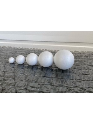 Karışık Paket Strafor Top – Dayanıklı Strafor Köpük Toplar – El Işi, Kapı Süsü ve Parti Süslemeleri Için