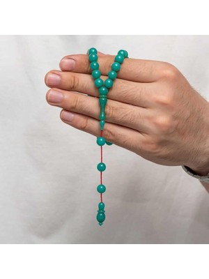 Inure Jewelry Yuvarlak Sıkma Kehribar Tesbih