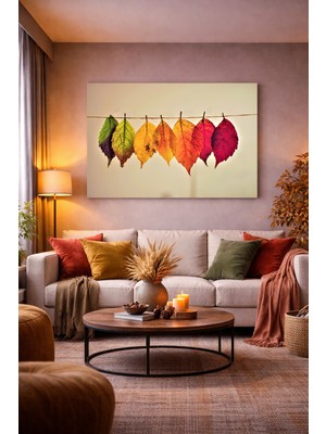 Artease Sonbaharın Rengarenk Yaprakları Kanvas Tablo