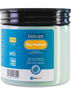 urfakent bilişim ve medya danışmanlık Bidoze Kolajen & Keratin Özlü Onarıcı Saç Maskesi 500 ml | Yıpranmış Saçlar Için Yoğun Bakım