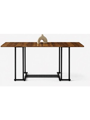 urfakent bilişim ve medya danışmanlık Ceviz Portatif Katlanır Yemek Masası – Metal Ayaklı