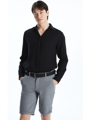 Lc Waikiki Yeni Sezon Slim Fit Uzun Kollu Armürlü Erkek Gömlek