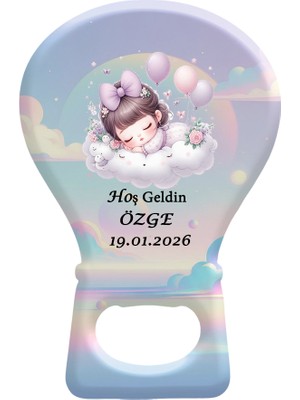 Yeni Doğan Bebekler için Özel Tasarlanabilir Balon Magnet Açacak
