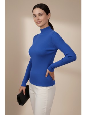 Zuzudan Kadın Mavi Balıkçı Yaka Bluz