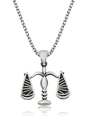 Inure Jewelry Gümüş Adalet Terazisi Kolye