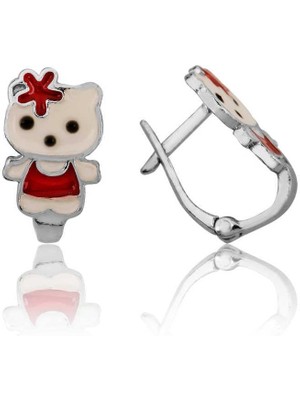 Inure Jewelry Gümüş Ayıcık Çocuk Küpesi