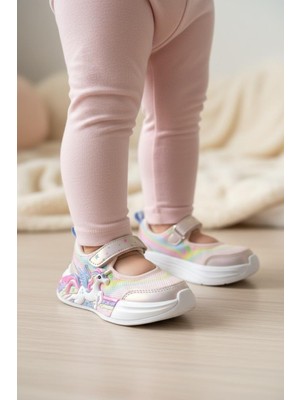 Pepino Kız Çocuk Spor Işıklı Babet Ortopedik Taban ile Rahat Kullanım 2203 Model