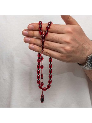 Inure Jewelry Sıkma Kehribar Tesbih