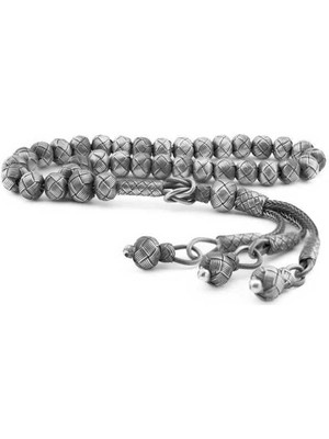 Inure Jewelry Gümüş Oksitli Trabzon Kazaziye Tesbih