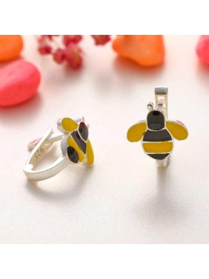 Inure Jewelry Gümüş Arı Çocuk Küpesi