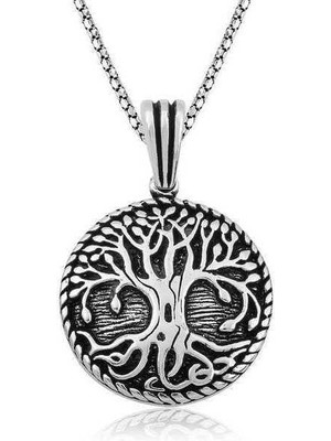 Inure Jewelry Gümüş Köklü Yaşam Ağacı Kolye