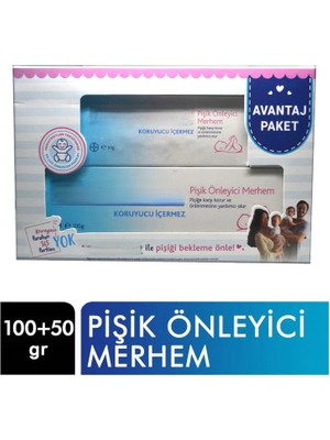 urfakent bilişim ve medya danışmanlık Pişik Kremi Avantaj Paketi 100 gr + 50 gr