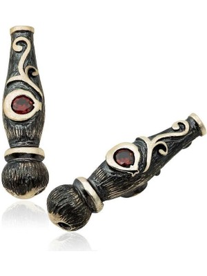 Inure Jewelry Gümüş Ayyıldız Motifli Tesbih Imamesi