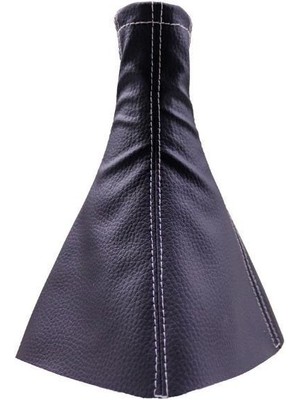 urfakent bilişim ve medya danışmanlık Tüm Araçlara Uyumlu Vites Körüğü Siyah Deri Gri Dikiş