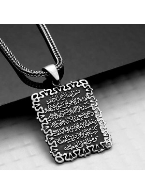 Inure Jewelry Gümüş Ayetel Kürsi Kolye