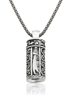 Inure Jewelry Gümüş Zülfikar Kılıcı Cevşen Kolye