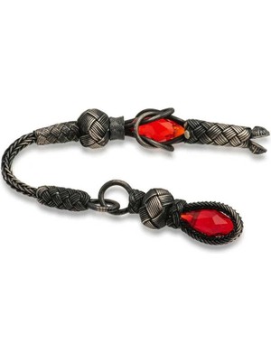 Inure Jewelry ​1000 Ayar Gümüş Zirkon Taşlı Kazaz Püsküllü