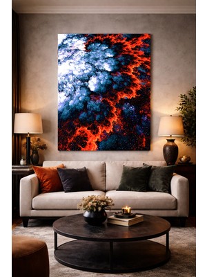 Artease Soyut Kozmik Çatlak Kanvas Tablo