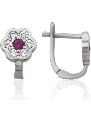 Inure Jewelry Gümüş Çiçek Küpe