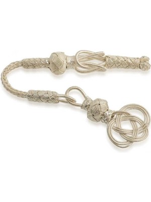 Inure Jewelry Gümüş Trabzon Örmesi Kazaz Tesbih Püskülü