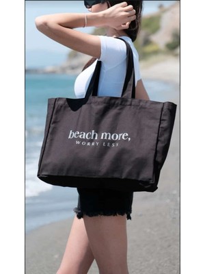 urfakent bilişim ve medya danışmanlık Kanvas Plaj Çantası, Omuz Çanta Siyah