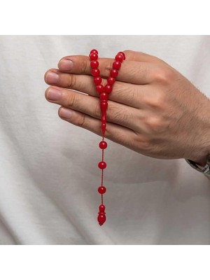 Inure Jewelry Yuvarlak Sıkma Kehribar Tesbih