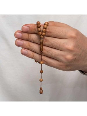 Inure Jewelry Yuvarlak Kesim Açık Renk Kuka Tesbih