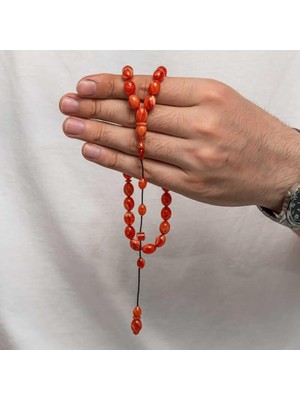 Inure Jewelry Sıkma Kehribar Tesbih