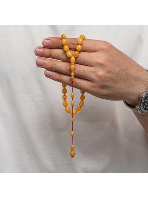 Inure Jewelry Sıkma Kehribar Tesbih