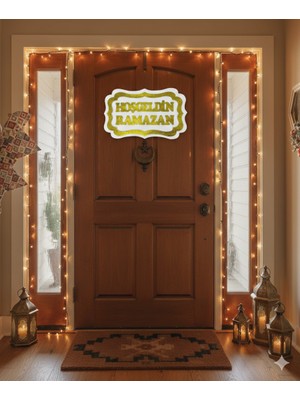 Dodomar 30 x 47 cm Strafor Hoşgeldin Ramazan Duvar ve Dekor Süsü