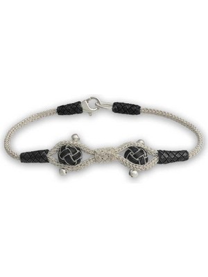 Inure Jewelry Gümüş Kazaziye Örgü Bileklik