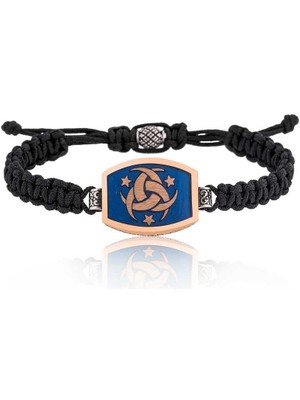 Inure Jewelry Gümüş Teşkilat-I Mahsusa Makrome Erkek Bileklik