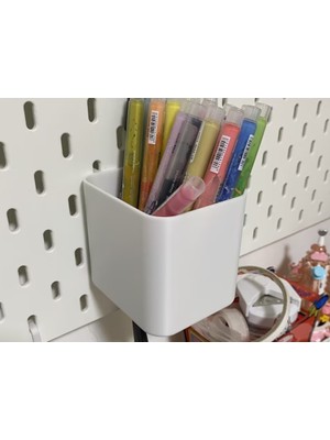 Antilop Skådıs Uyumlu Duvar Askı Panosu Kalemlik | 3D Baskı Masaüstü & Duvar Tipi Organizer | Kalem, Fırça, Araç Tutucu