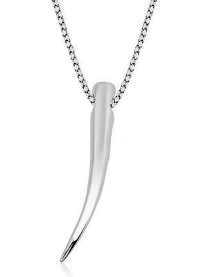 Inure Jewelry Gümüş Fil Dişi Kolye