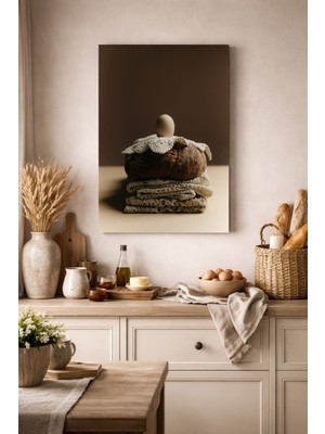 Artease Yumurta ve Ekmek Mutfak Kanvas Tablo