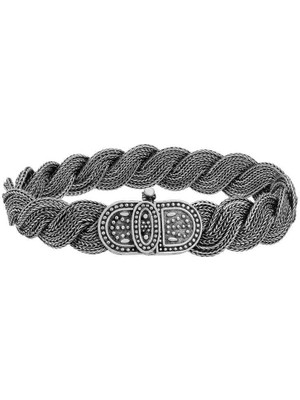 Inure Jewelry ​gümüş Elişi Örgü Bileklik