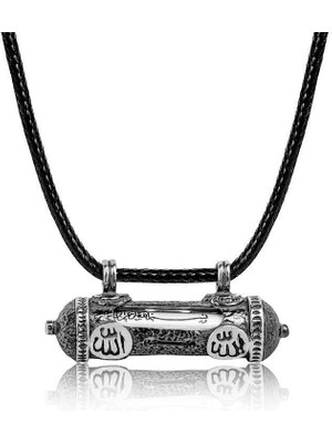 Inure Jewelry Gümüş Allah Yazılı Cevşen Dualı Kolye